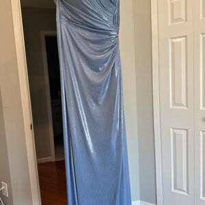 Elegant Shimmering Blue Gown